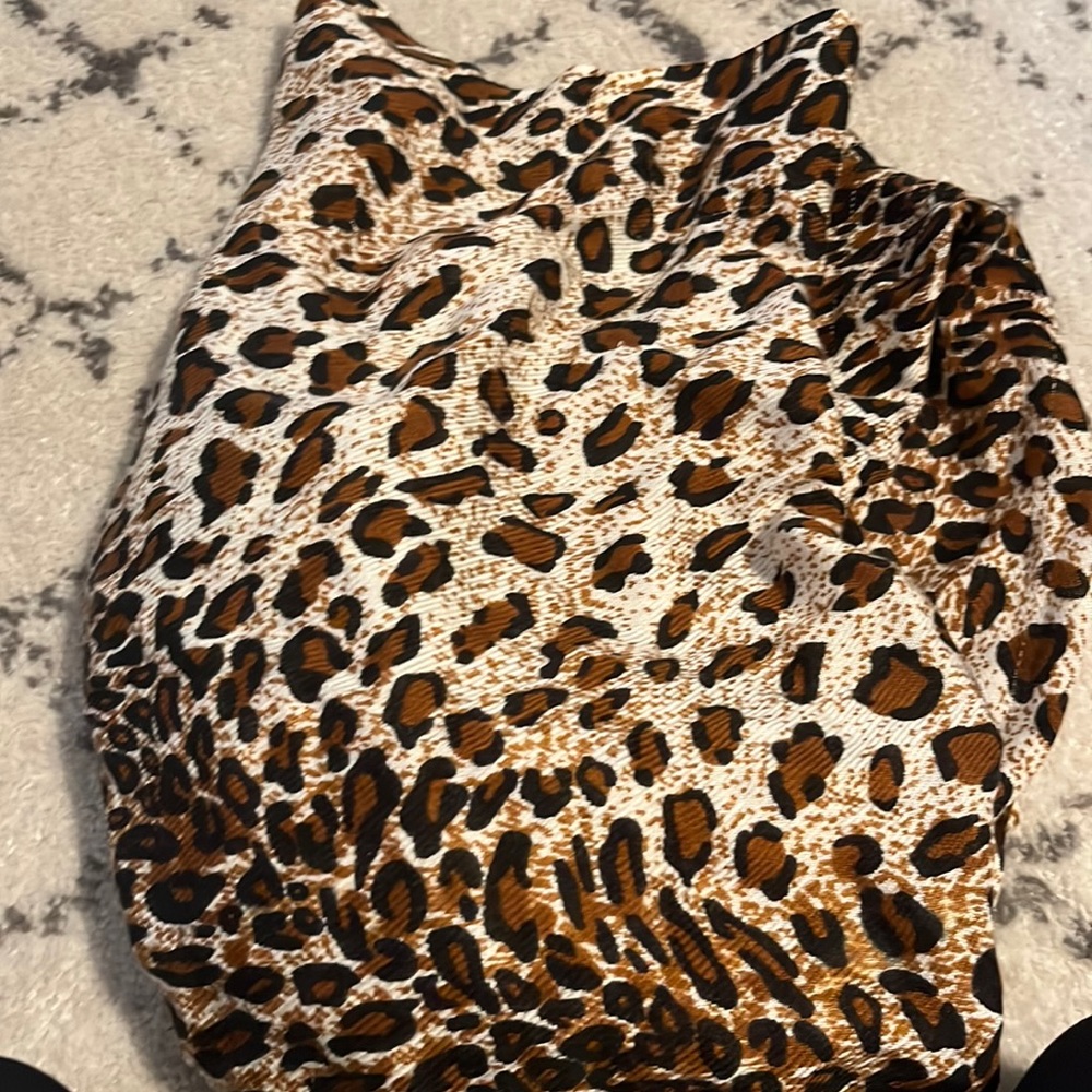 Cheetah loop scarf